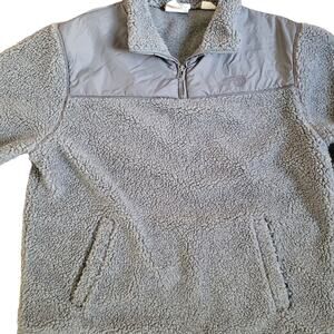 Timberland Stratham Men's XL 1/4 Zip Fleece Pullover Dark Gray Sweater Jacket